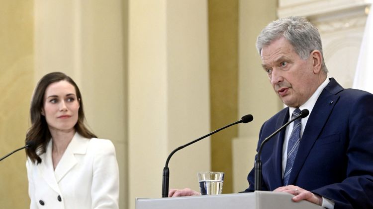 נשיא פינלנד סאולי נינסטה וראשת הממשלה סאנה מרין