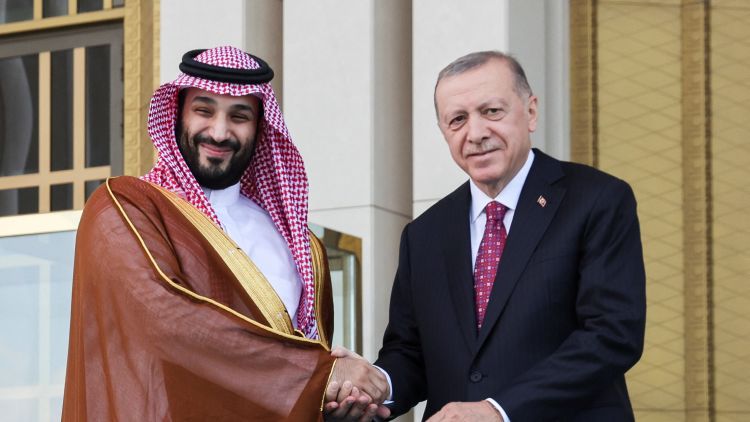 ארדואן ומוחמד בן סלמאן בפגישה בטורקיה