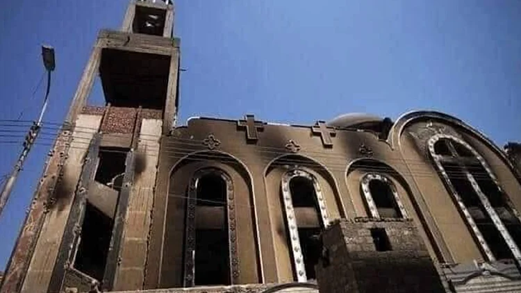 כנסייה שריפה מצרים