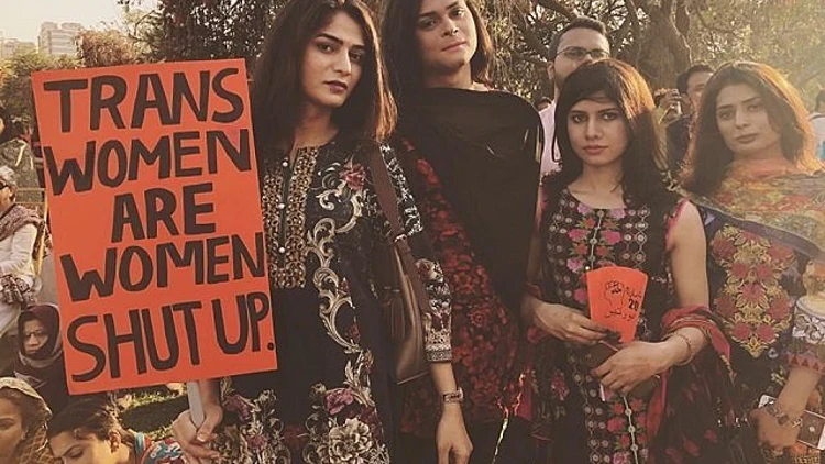 הפגנה של נשים טרנסיות בפקיסטן