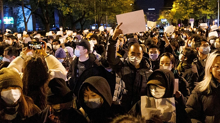 המחאות בסין נגד מדיניות הקורונה, בייג'ינג