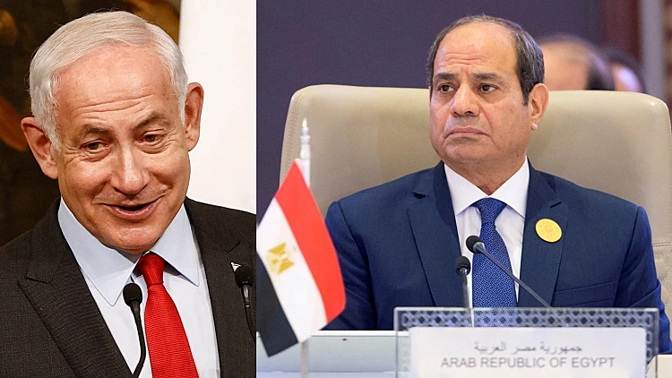 נשיא מצרים עבד אל-פתאח א-סיסי, ראש הממשלה בנימין נתניהו