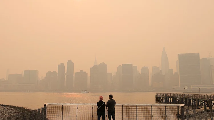 זיהום אוויר חריג בניו יורק