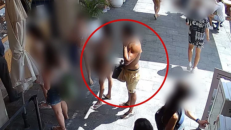 שוטר חשד בגבר שנצמד לילדה בחוף - ותפס מצלמה שפעלה בסתר
