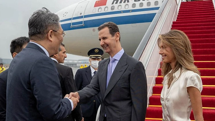 לראשונה מתחילת המלחמה בסוריה: אסד הגיע לביקור בסין