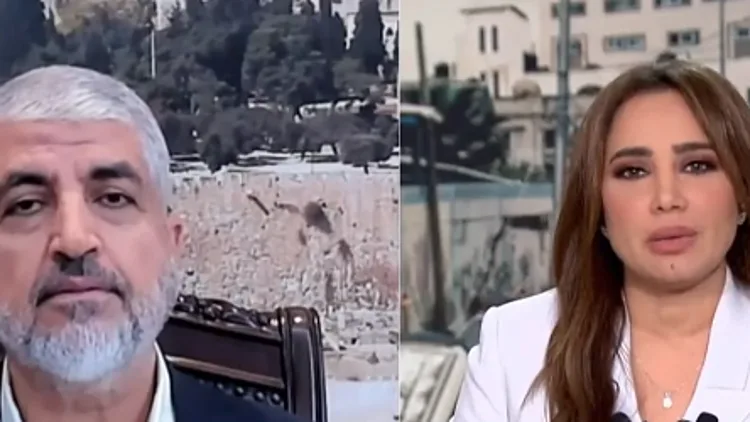 מגישה מצרית התעמתה עם חאלד משעל: "פגעתם באזרחים ישראליים"