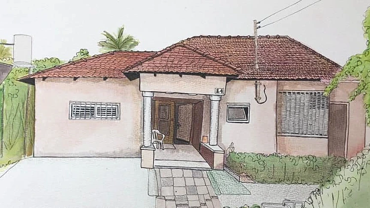 האמנית שמציירת את הבתים שנחרבו של משפחות העוטף: "אני מוצאת בזה נחמה גדולה"