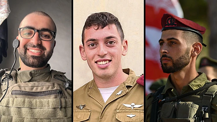 "גיבורי ישראל": 3 קציני הצנחנים שנפלו בעזה הובאו למנוחות
