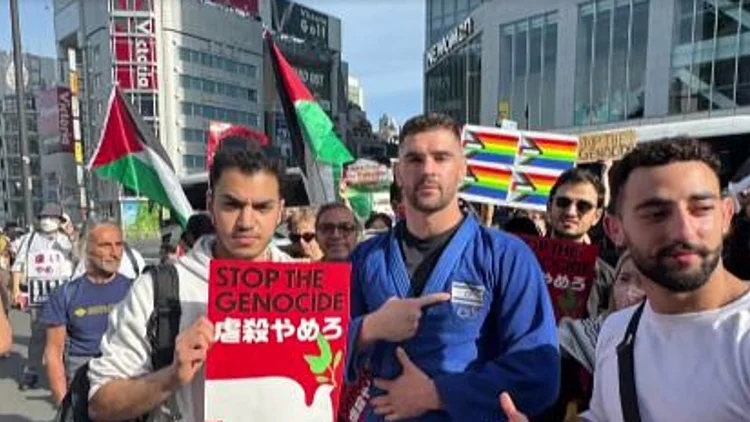 אליפות הג'ודו: מוקי ופלצ'יק התעמתו עם פרו-פלסטינים בטוקיו