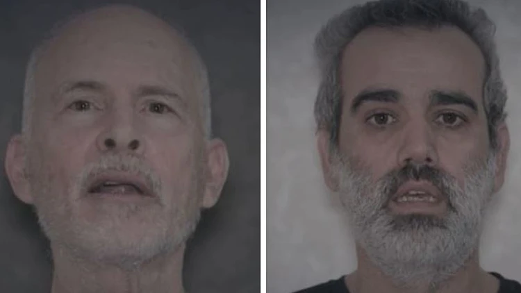 אות חיים: חמאס פרסם סרטון של החטופים קית' סיגל ועמרי מירן