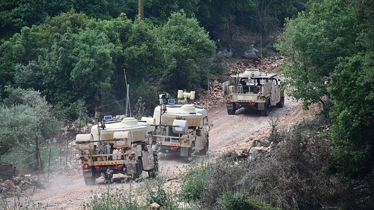 תרגיל חטיבת האש 282 שנערך בגבול הצפון צה"ל לבנון לוחמים טנק