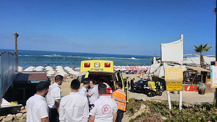 זירת הטביעה בחוף הסלע בבת ים