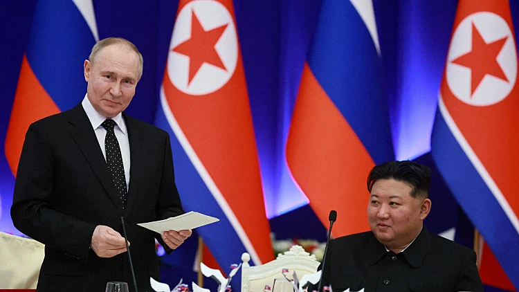 File Photo: Russian President Putin Visits North Korea