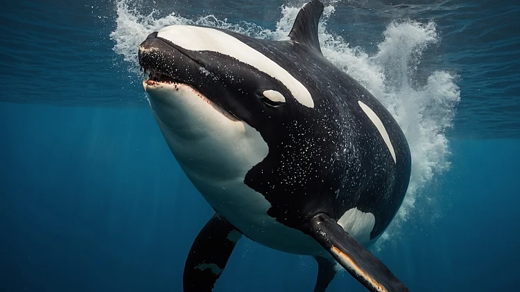 The,orca,,or,killer,whale,(orcinus,orca),,is,the,largest