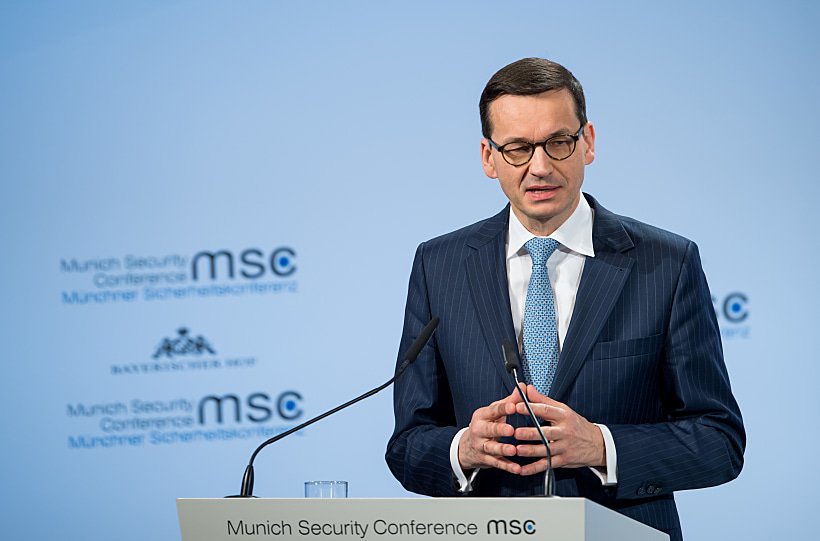 ראש ממשלת פולין, מטאוש מורבייצקי , בוועידת מינכן