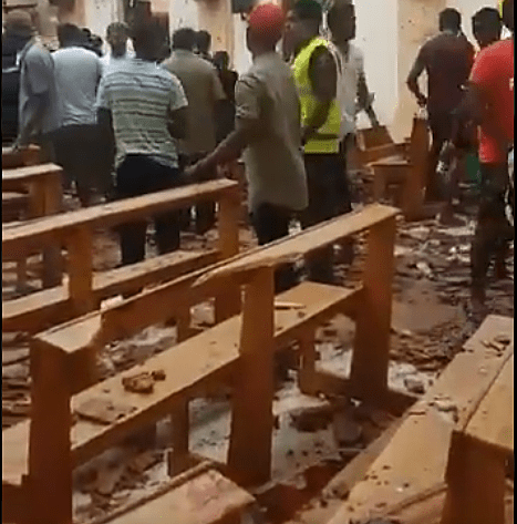 פיצוץ בכנסייה בסרי לנקה