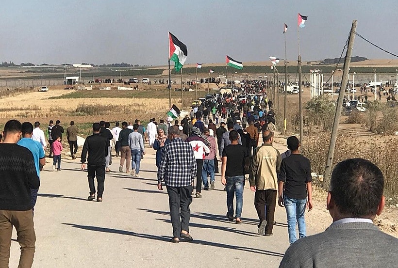 הפגנות הפלסטינים על הגדר