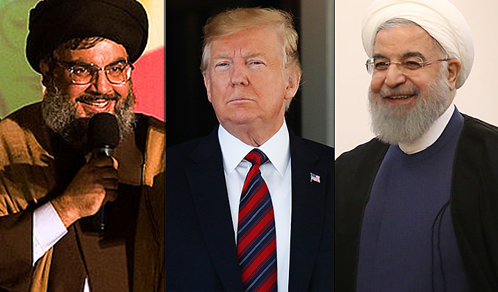 חסן רוחאני נשיא איראן, דונלד טראמפ נשיא ארה''ב, חסן נסראללה טרוריסט בחיזבאללה
