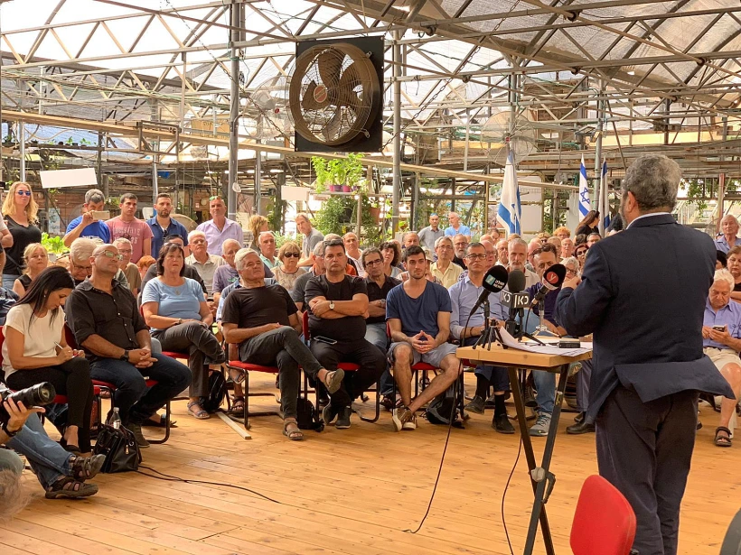 אהוד ברק בכנס פעילים של ישראל דמוקרטית