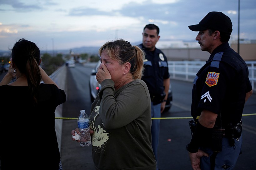 A Woman Reacts After A Mass Shooting At A Walmart In El Paso