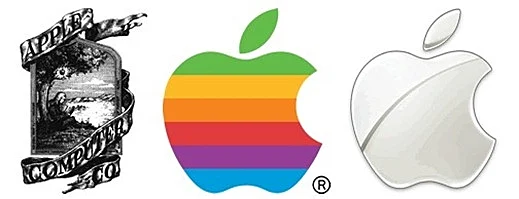 הלוגו של אפל לאורך השנים