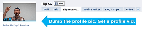 Flip - להפוך תמונות פרופיל בפייסבוק לוידאו