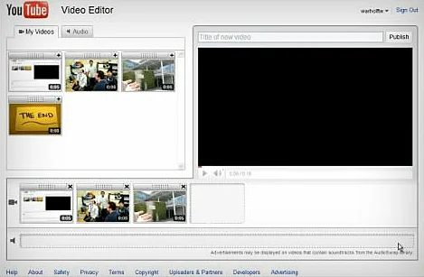 YouTube Video Editor שירות לעריכת וידאו
