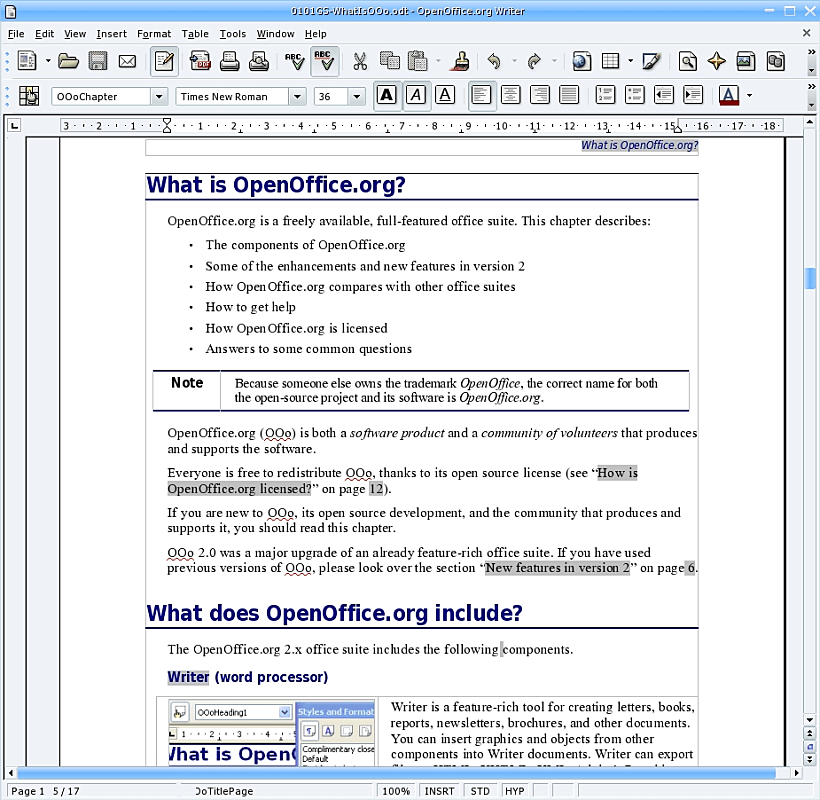 OpenOffice תוכנה חינמית לעריכת מסמכים
