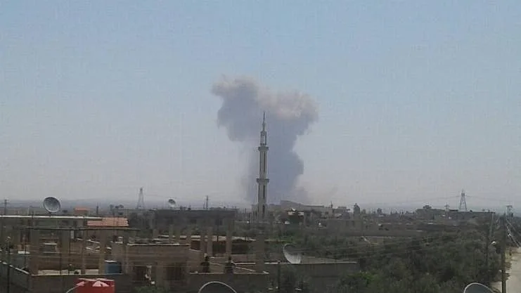 ההפצצות באיזור דרעא שבדרום סוריה