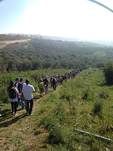 הצועדים על שביל ישראל במפגש בהר דבורה