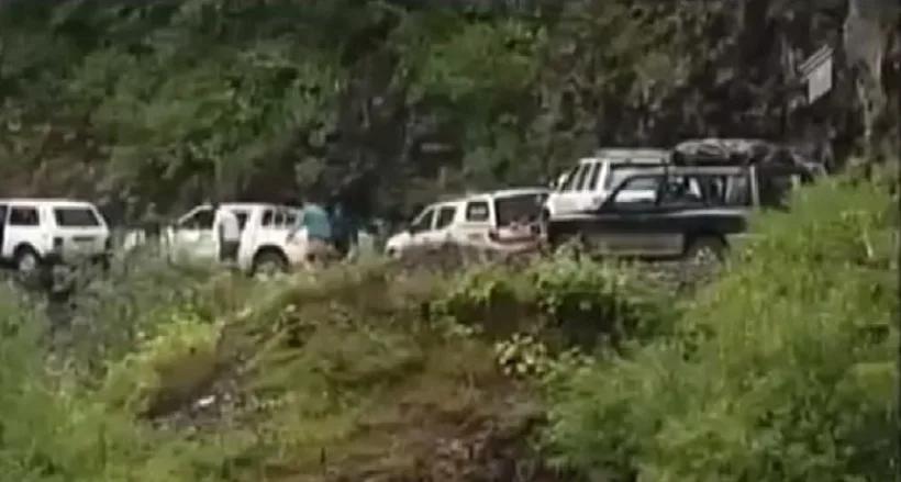 זירת התאונה בגיאורגיה שבה נהרגו שני ילדים