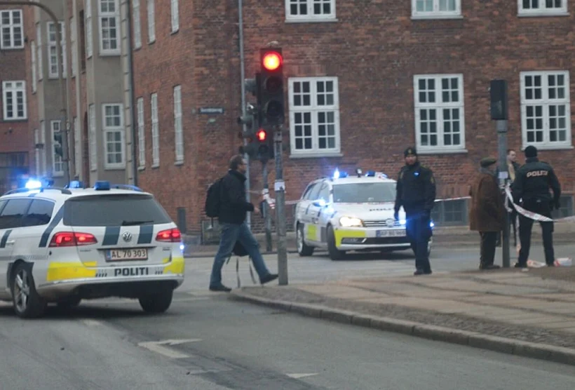 זירת הפיגוע בבית הקפה בקופנהגן שבדנמרק