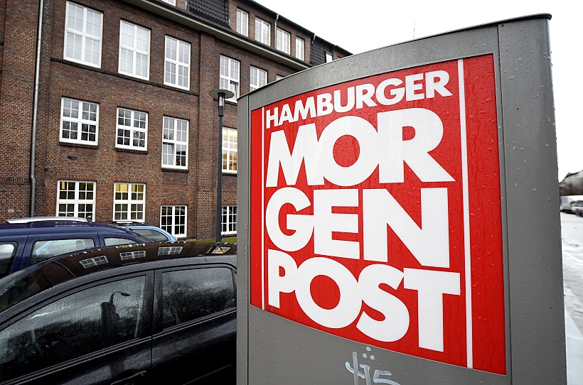 משרדי ההמבורגר מורגנפוסט בגרמניה, העיתון שהוצת בשל קריקטורות של 