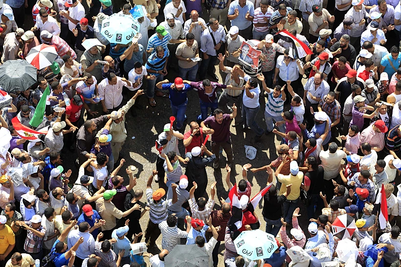 מפגינים בכיכר תחריר בקהיר
