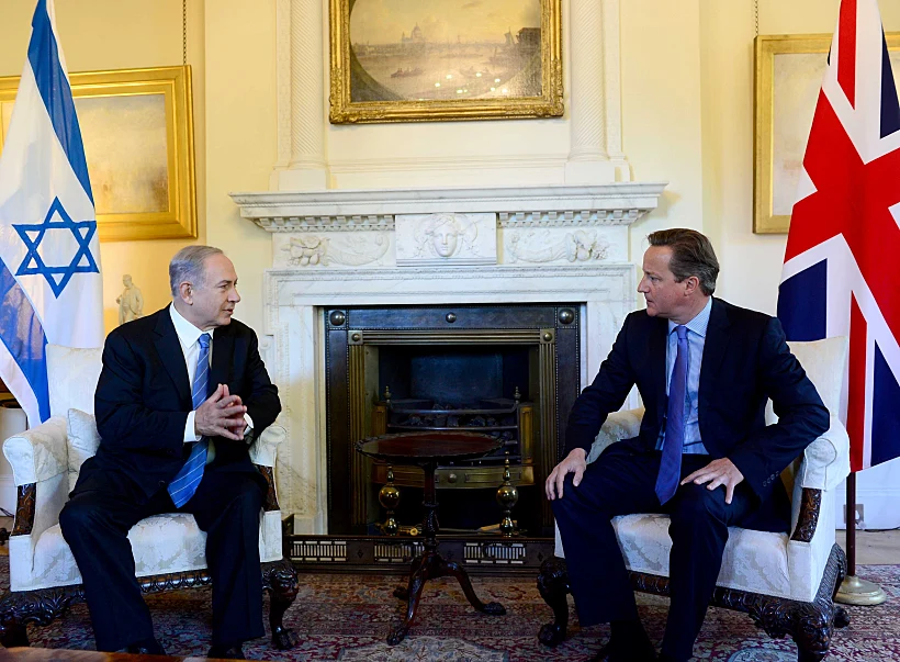 ראש הממשלה נתניהו בפגישתו עם מקבילו הבריטי דייויד קמרון