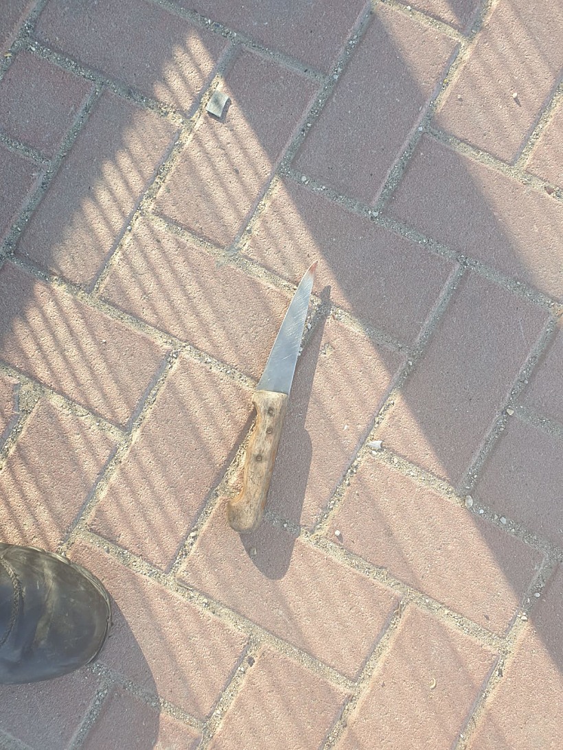 הסכין עימה דקר החשוד את הצעירה