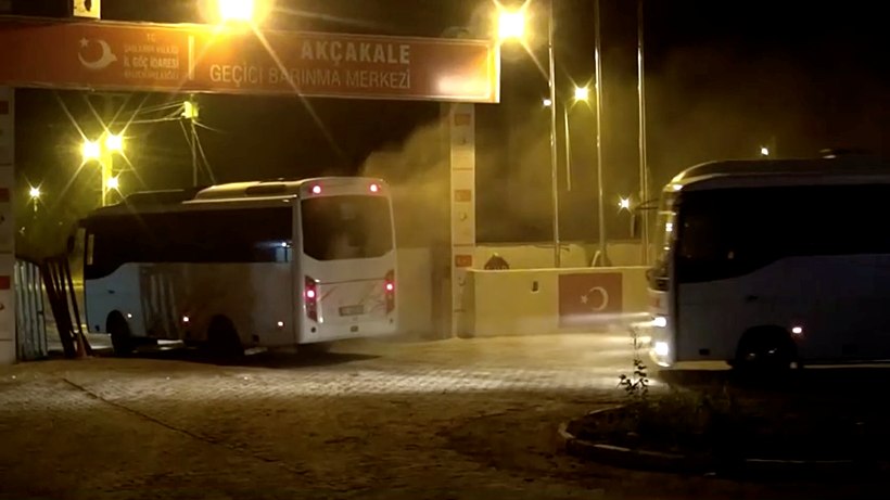A Convoy Of Free Syrian Army Arrives At The Border Town Of Akcakale