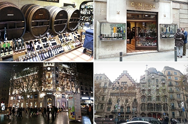חנות היין CAN CISA ומבנים בברצלונה