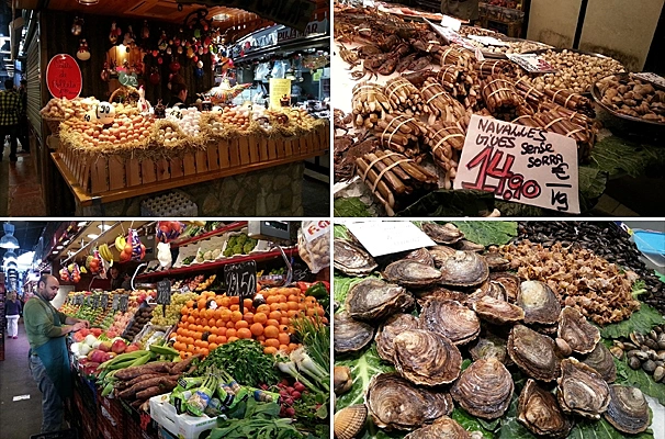 תמונות מהשווקים בברצלונה