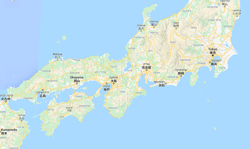 גוגל מפות, יפן