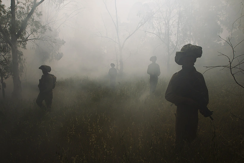לוחמי חטיבת גולני במהלך פעילות בעוטף עזה