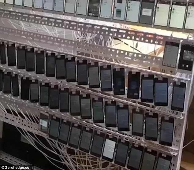 טלפונים סלולריים בחוות לייקים בסין