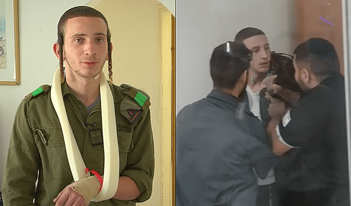 יוסף גבאי, חייל חרדי בודד, טוען כי הותקף על ידי מאבטחי רכבת ישראל