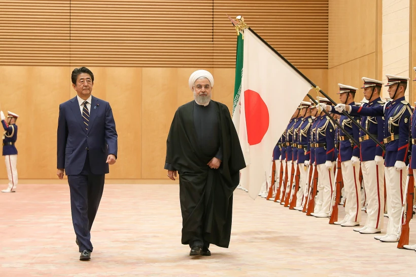 Japanese Pm Abe And Iranian President Rouhani Meet In Tokyo