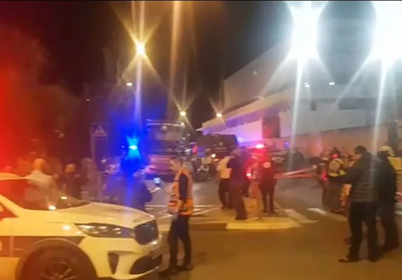 כוחות הביטחון בזירת פיגוע הדריסה בירושלים