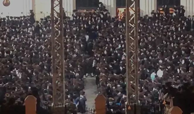 אלפי חסידים בירושלים בחתונת ענק