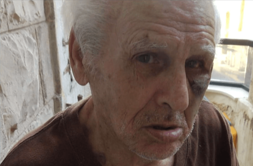 משה שפינר בן ה-83 שהוכה בידי צעיר בגן בחיפה