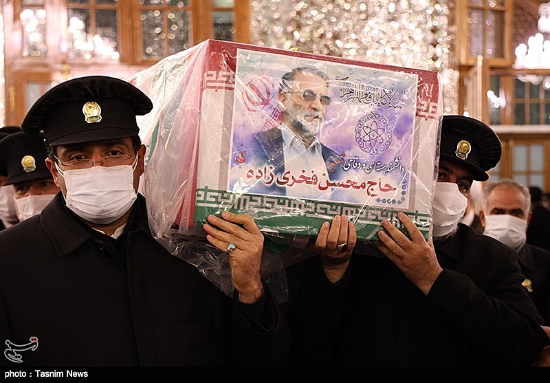 הלוייתו של מוחסן פחריזאדה, ראש תוכנית הגרעין האיראנית, שחוסל סמוך לטהראן