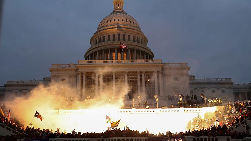 בניין הקונגרס במהלך המהומות