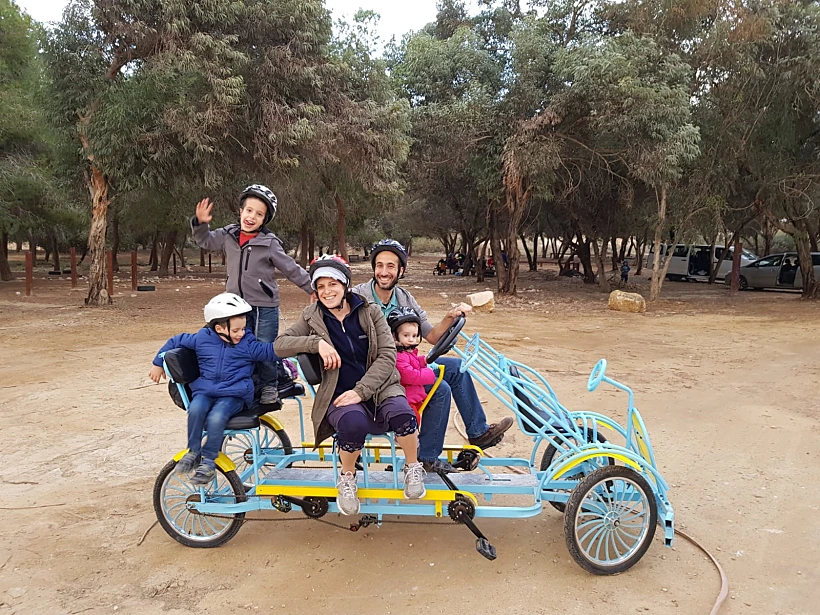 אתגרים עם אופניים משפחתיים צילום: ויטמין שיא